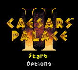 Caesar's Palace 2 title screen for GameBoy Color